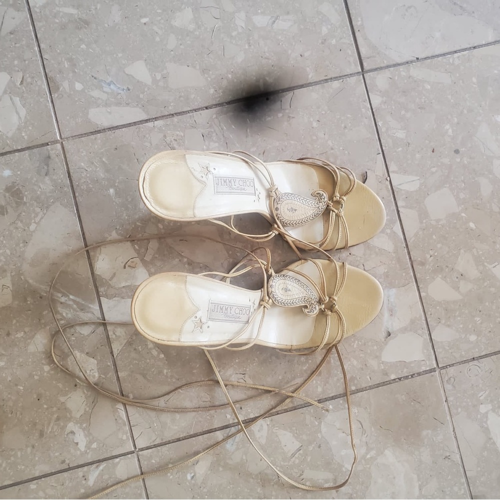 Jimmy choo strappy sandals, good used condition.Size 40.5. Priced for quick sale